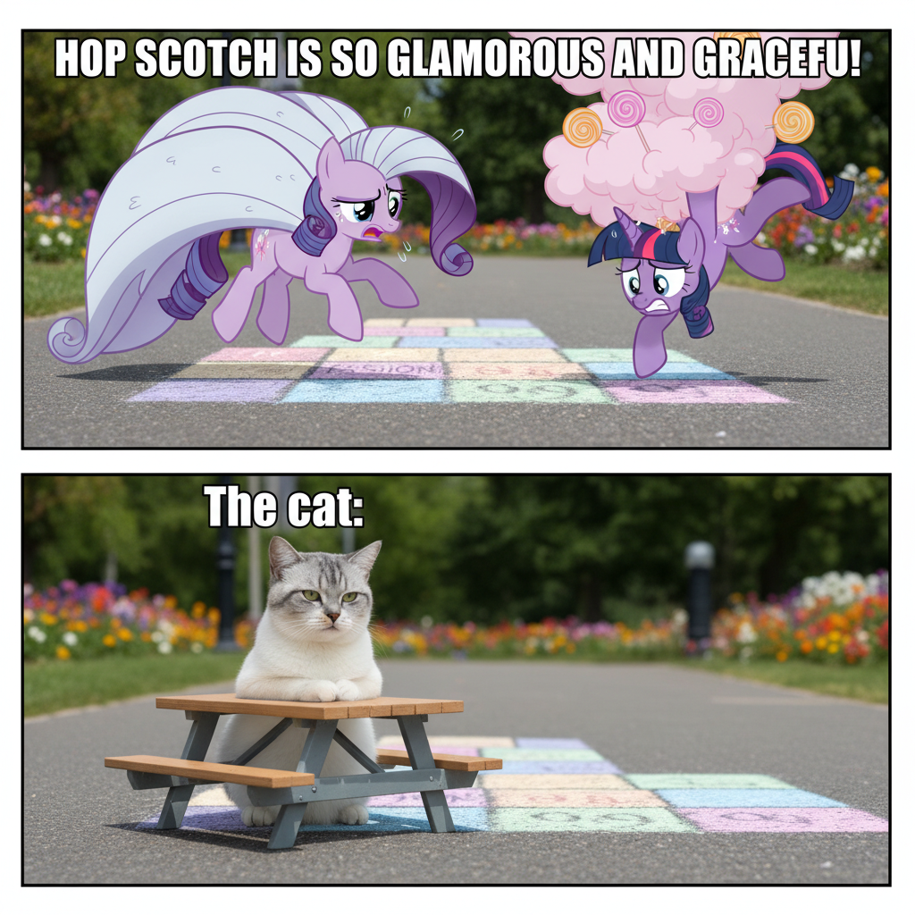 When Twilight and Rarity Play Hopscotch: A Magical Twist!