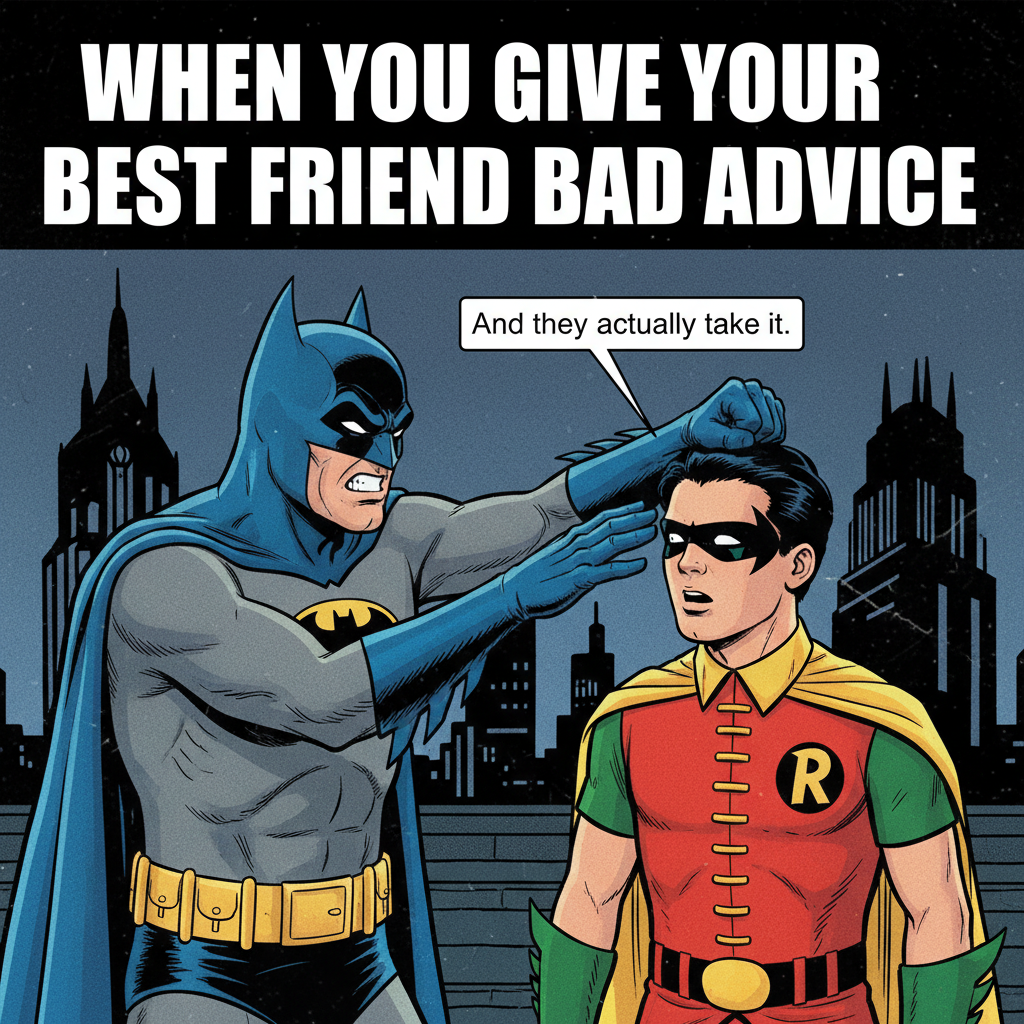 When Your Friend Thinks They're Batman, But They're Just Robin