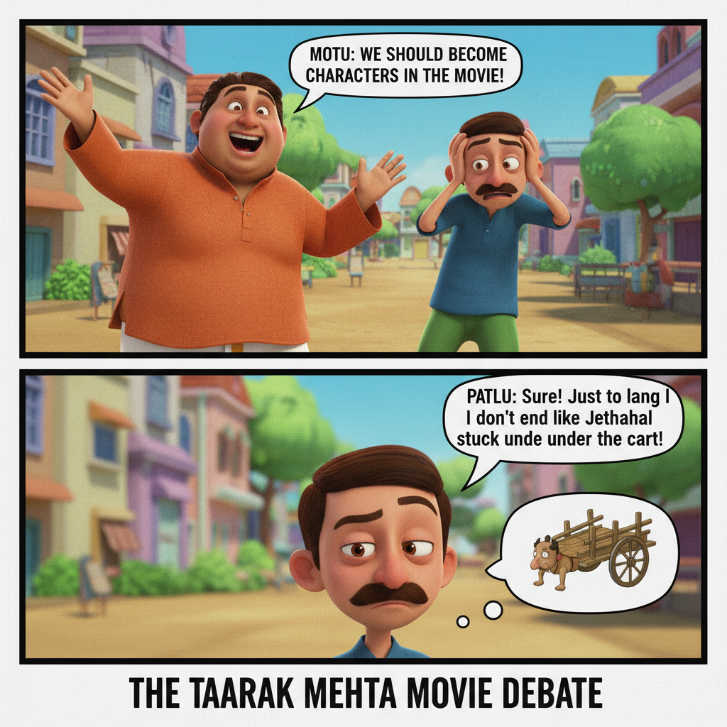 Motu Patlu and Taarak Mehta's Hilarious Movie Mashup