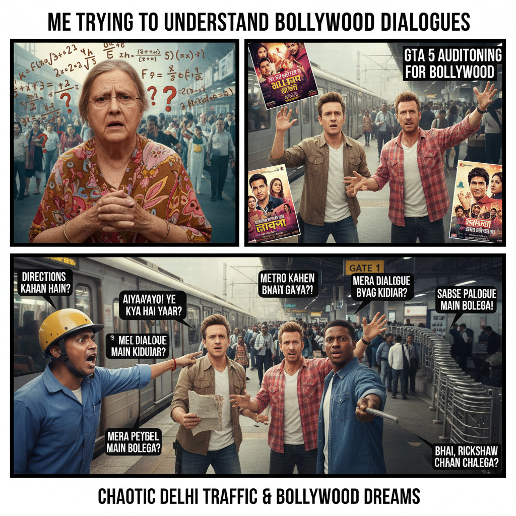 GTA 5 Characters Try Navigating Delhi Traffic!