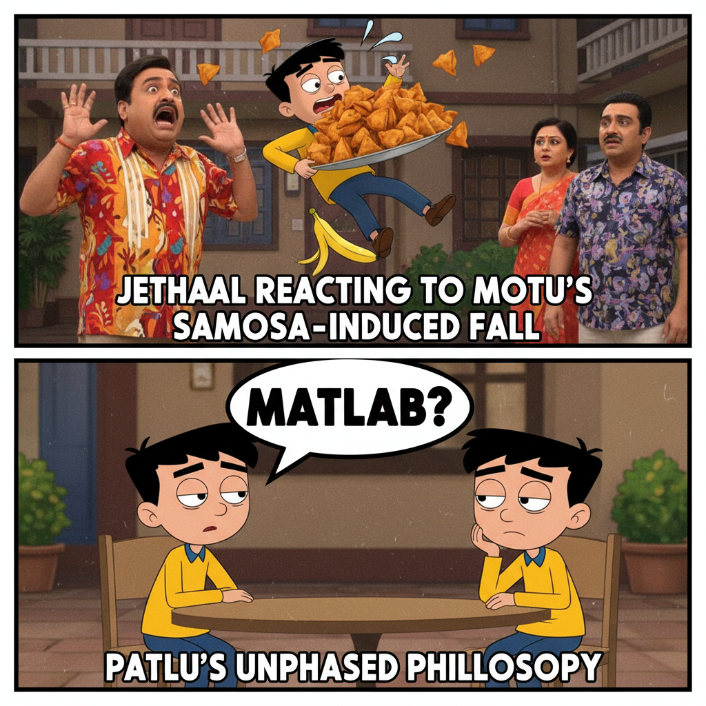 When Motu Patlu Blitzes into Taarak Mehta's Universe