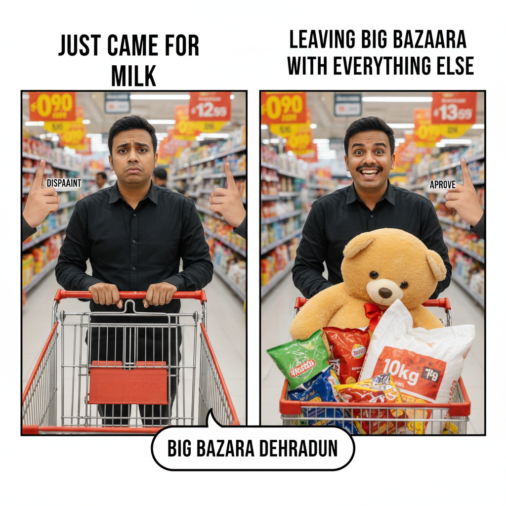 When You Realize Big Bazaar in Dehradun is a Maze