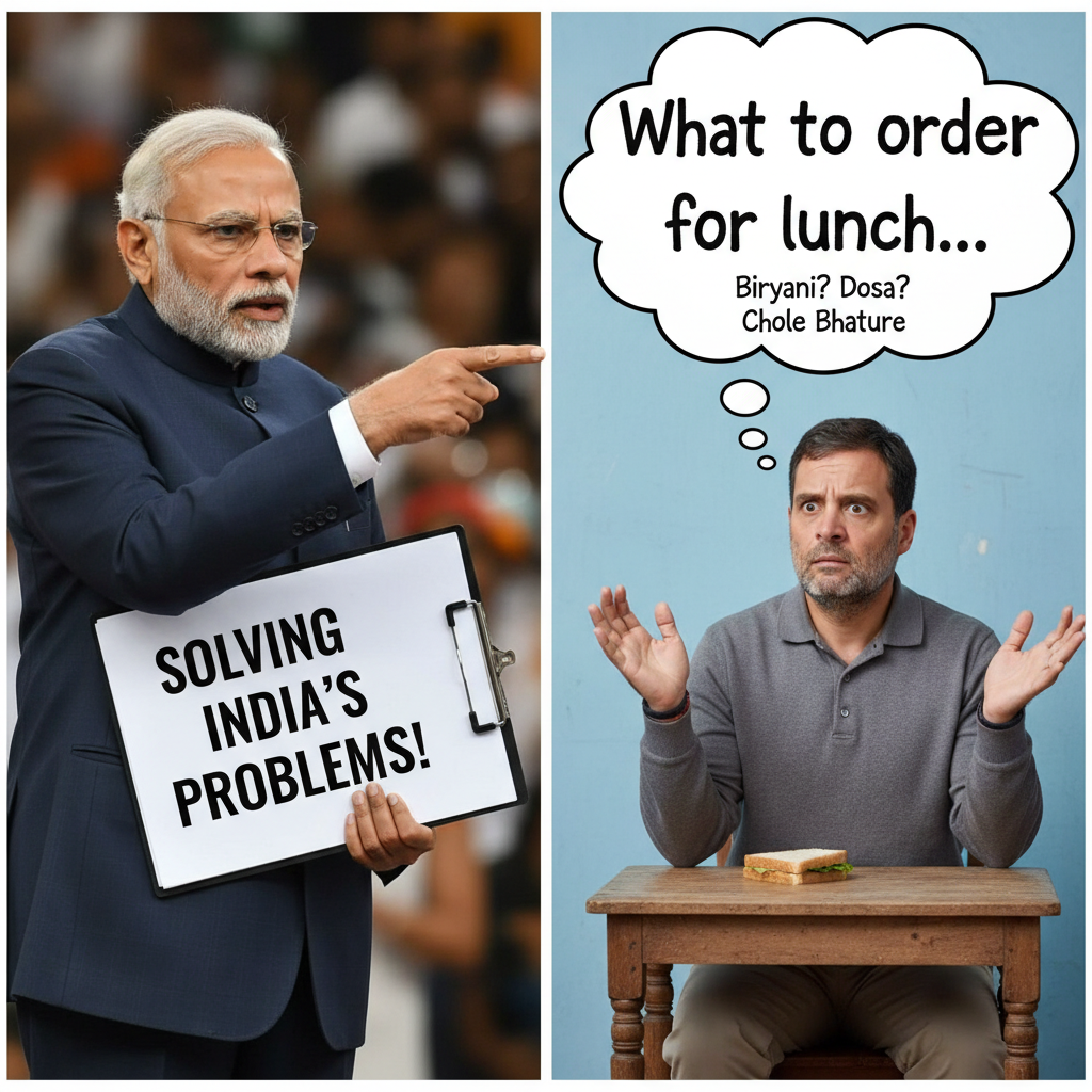 Narendra Modi vs Rahul Gandhi: A Hilarious Political Standoff!