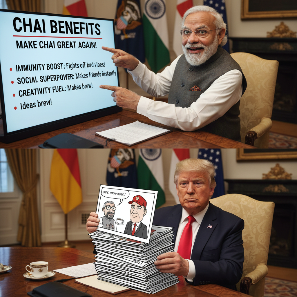 When Modi and Trump Meet: A Hilarious Showdown
