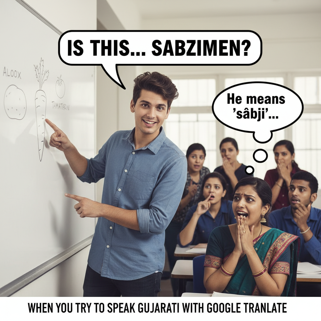 When You Try to Speak Gujarati but End up in a Tongue Twister!