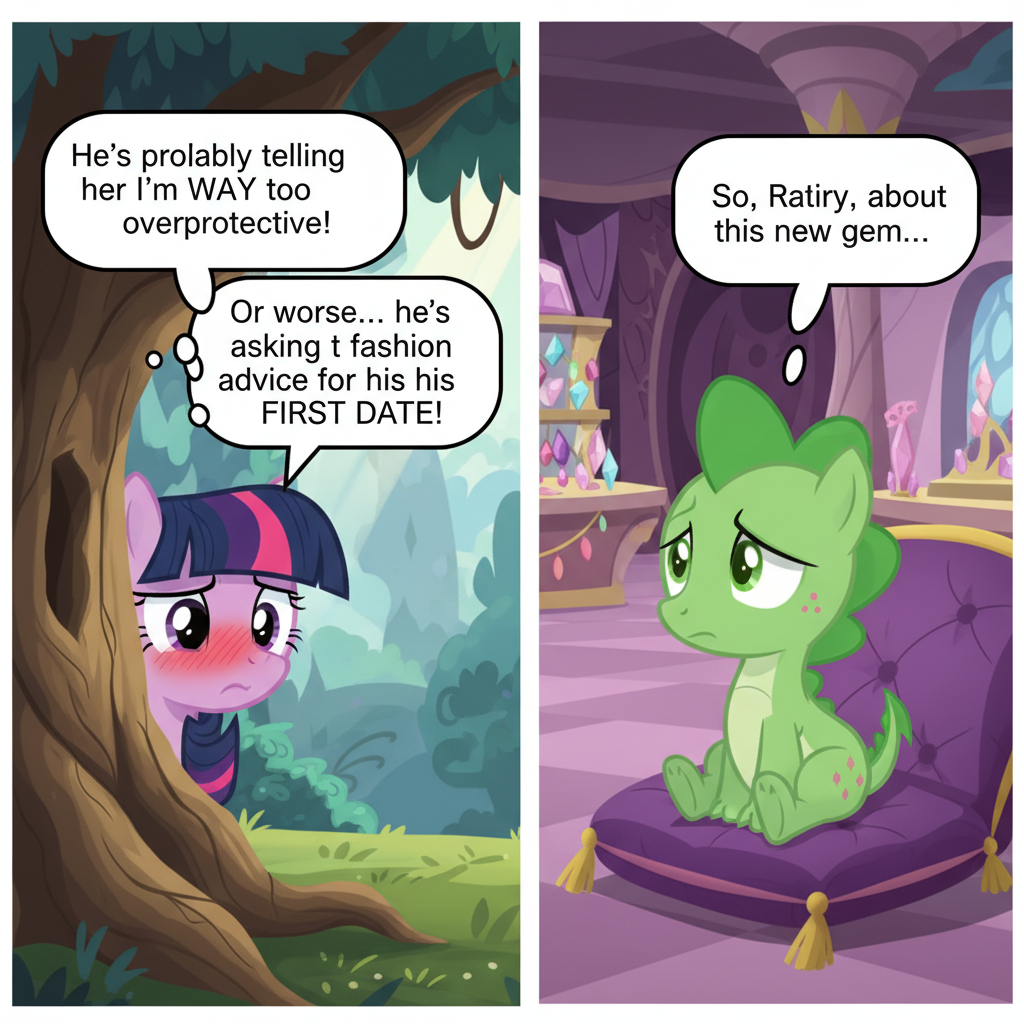 Twilight Sparkle's Awkward Spike Situation