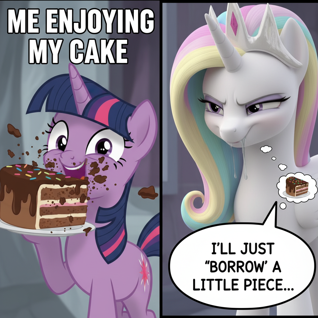 Twilight Sparkle vs. Celestia: The Ultimate Cake Showdown
