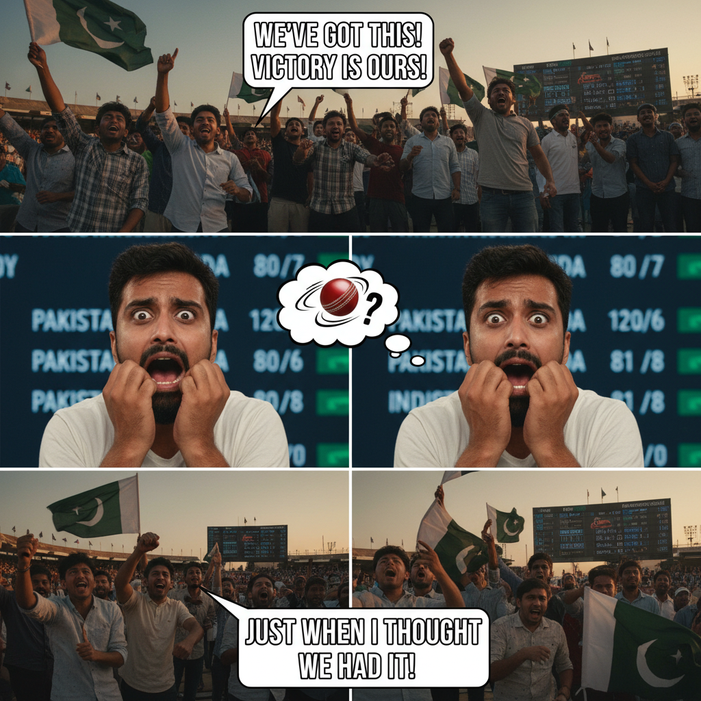 When Pakistan's Hopes in Cricket Are Like a Top Spin