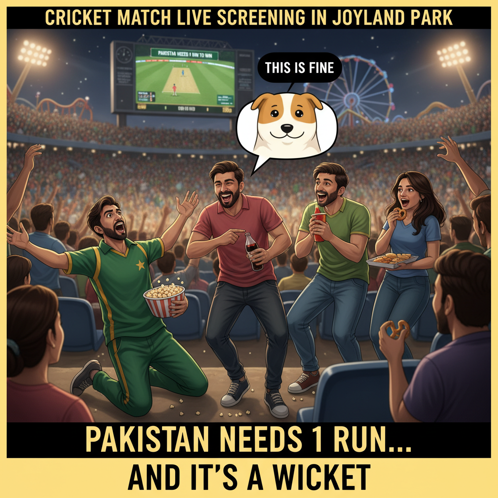 High Hopes vs. Reality: Pakistan vs. India Cricket Match Meme
