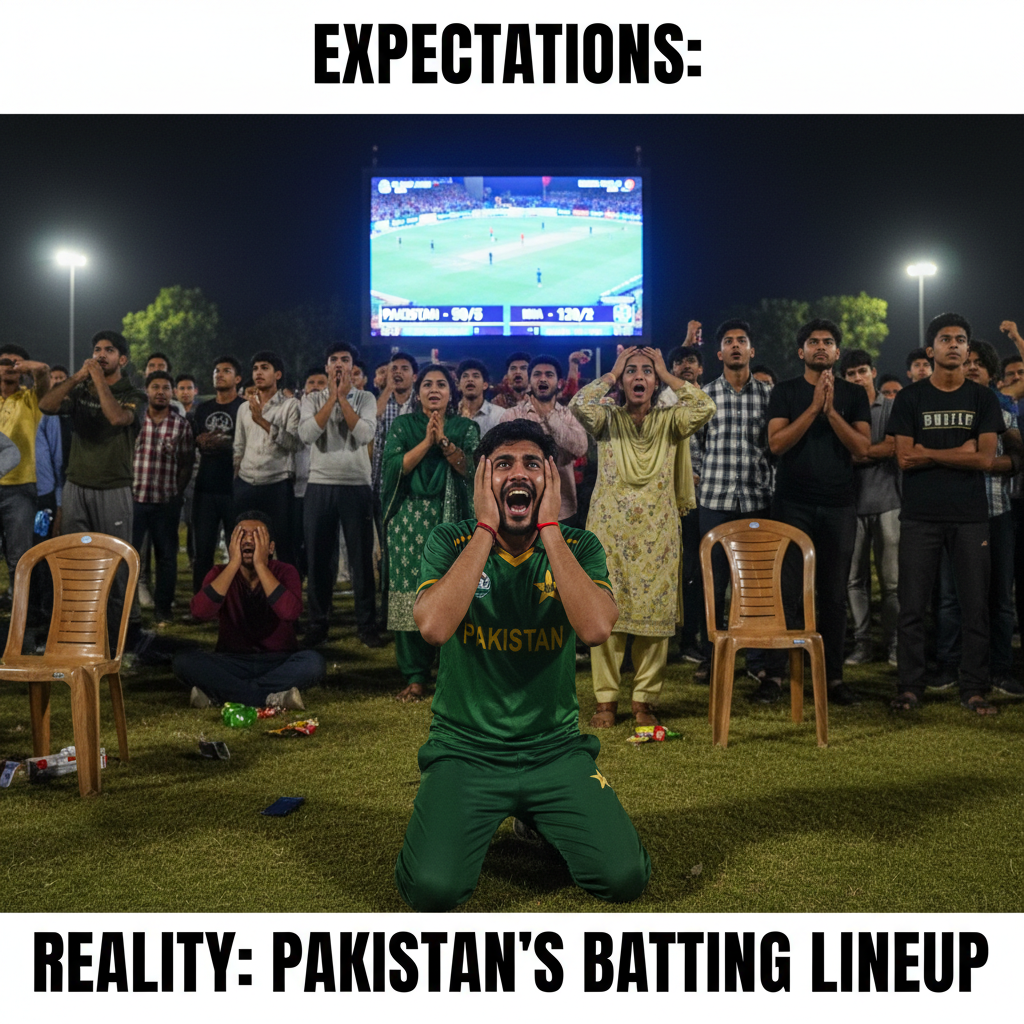 When Pakistan Fans See Wickets Fall Against India