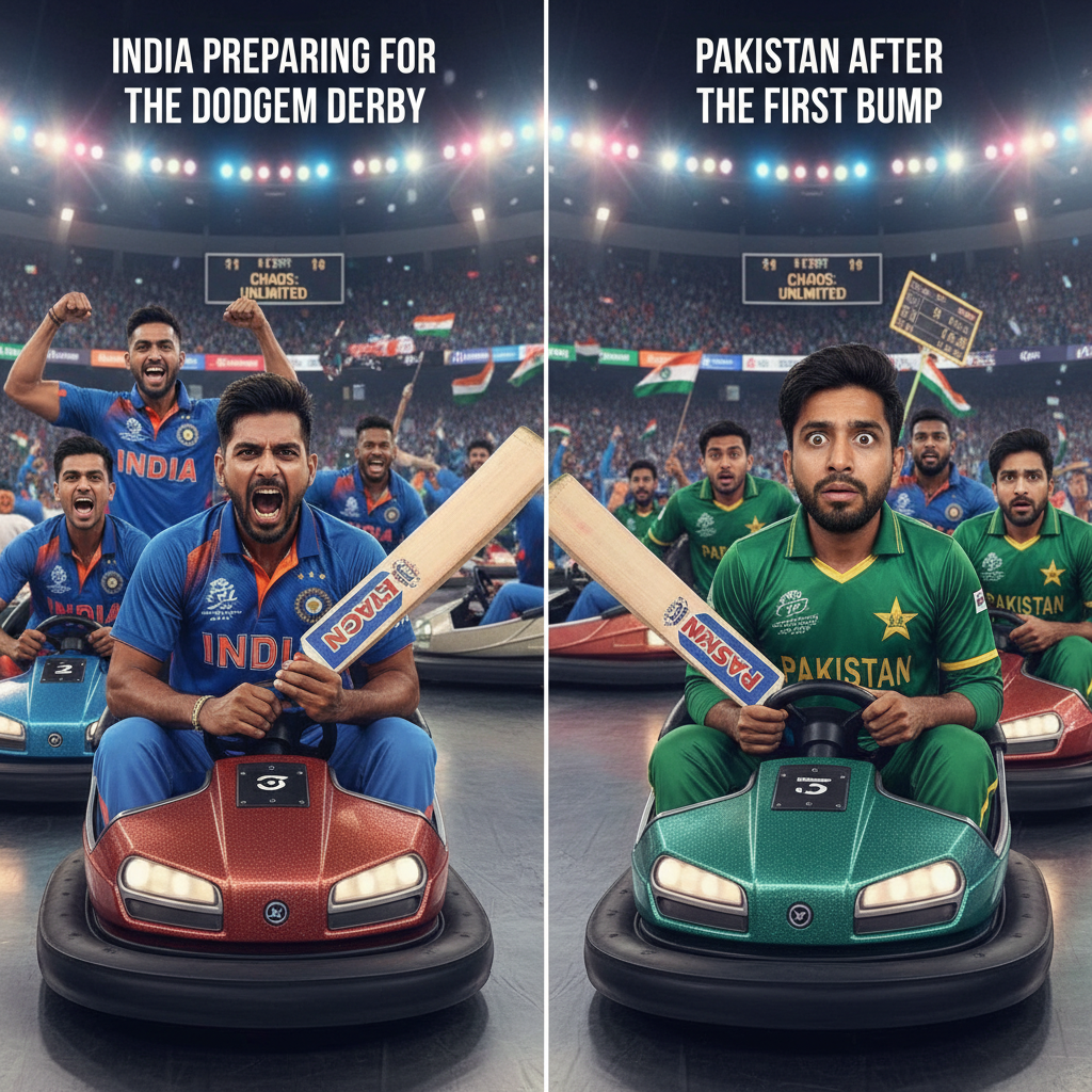 When Pakistan vs India Matches Go Off-Road: Dodgem Edition