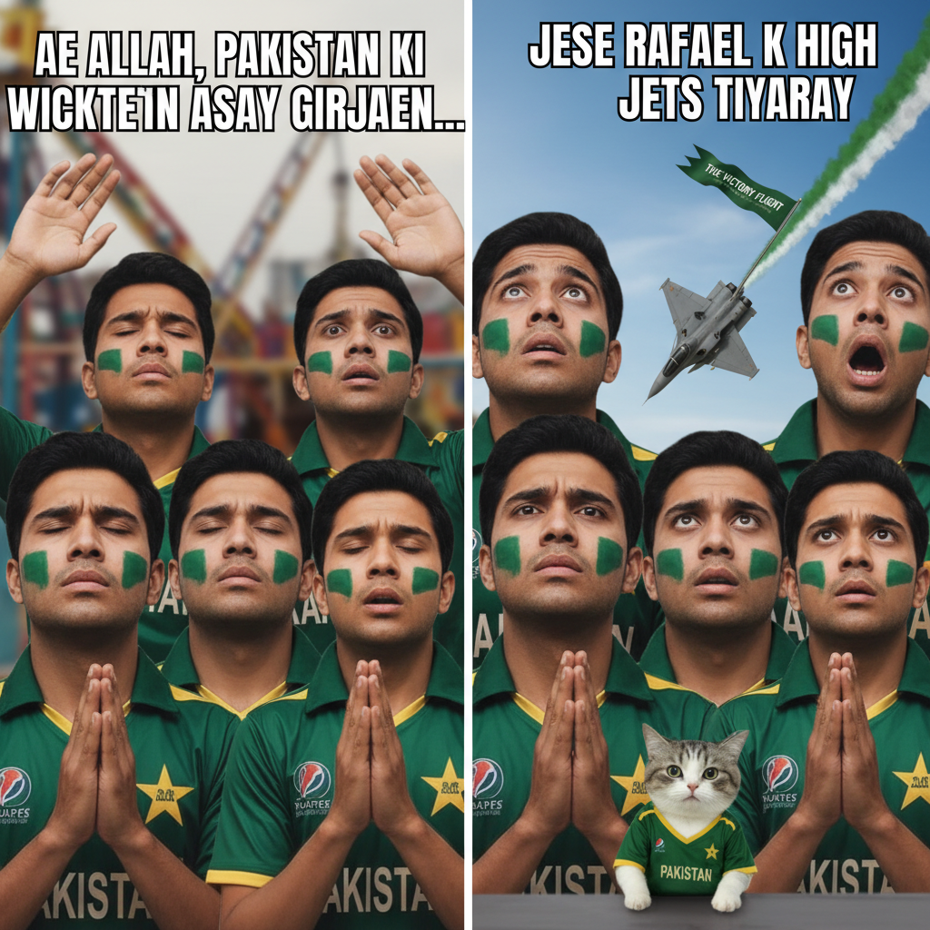 When Pakistan Fans Pray for Victory Like Jet Pilots