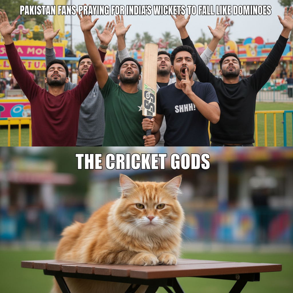 India vs Pakistan Match: Fans in Hilarious Prayer Mode