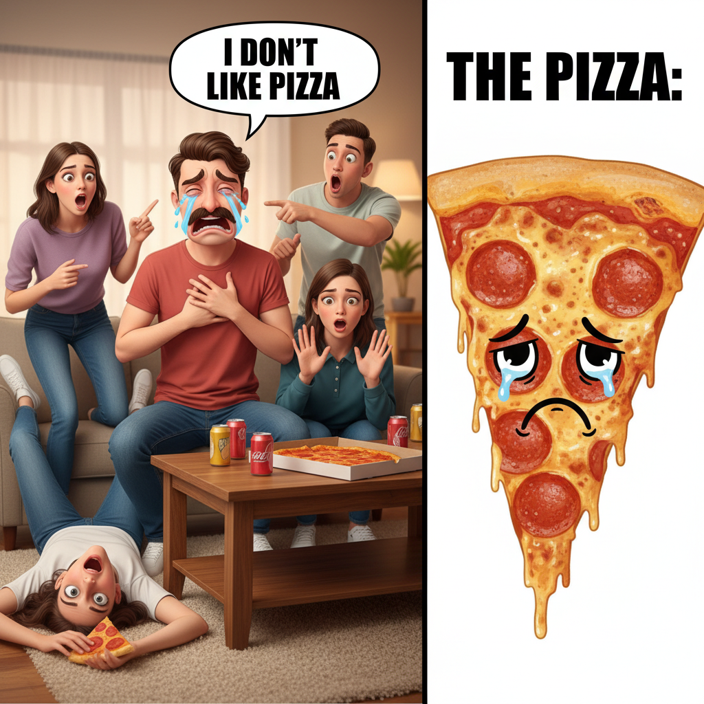 When Your Friend Says They Don't Like Pizza: The Ultimate Irony
