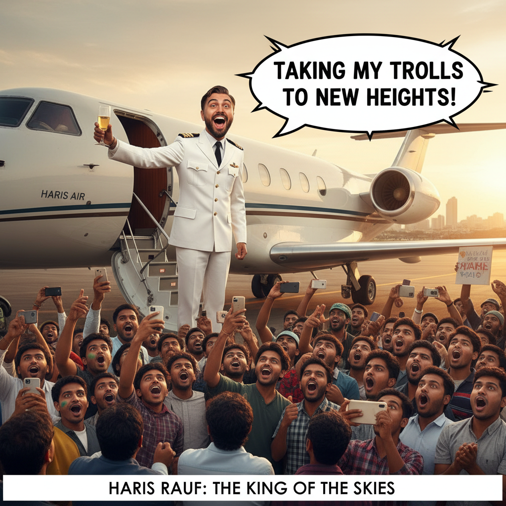 Haris Rauf's Epic Flight After Match Trolls India!