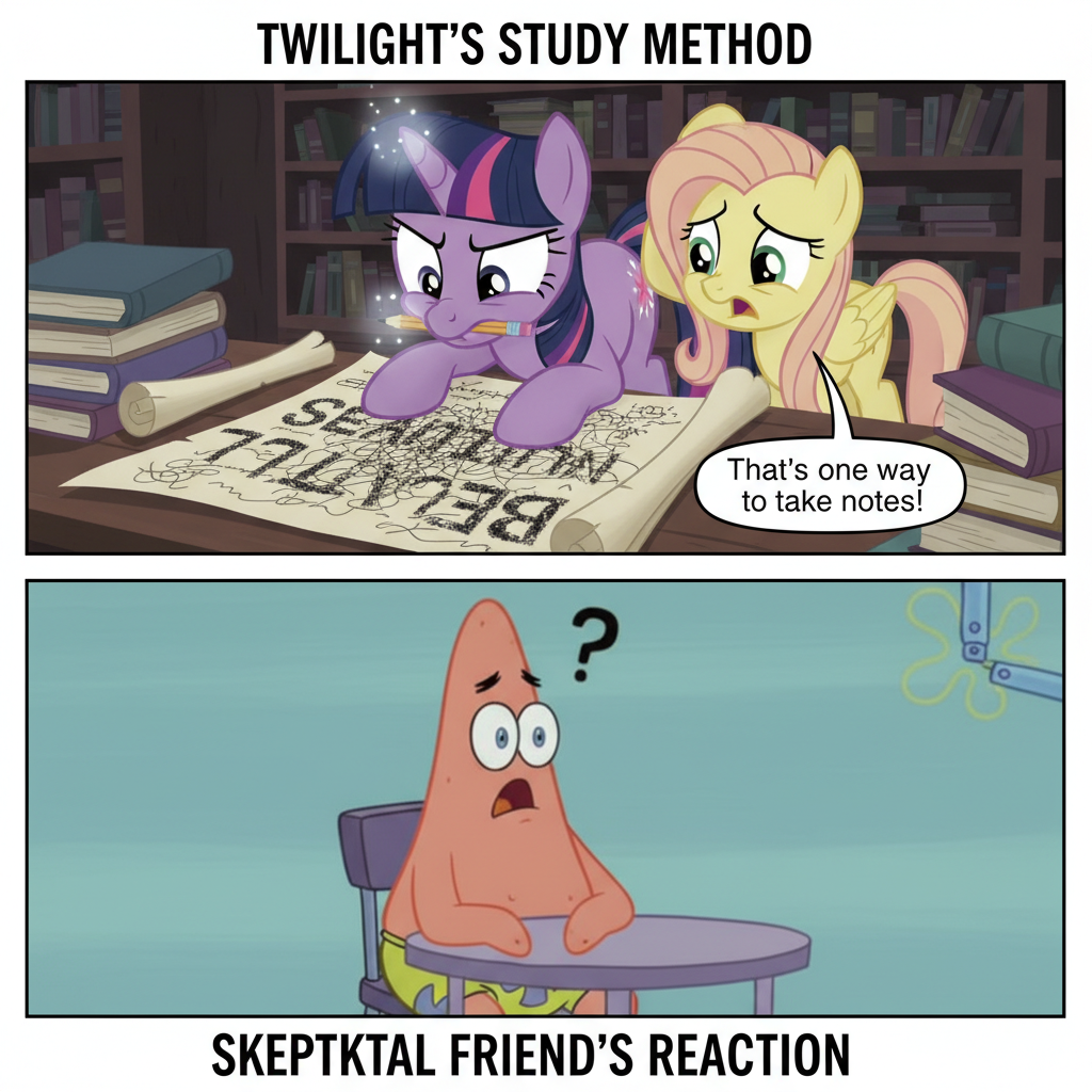 Twilight Sparkle's Hilarious Writing Struggles