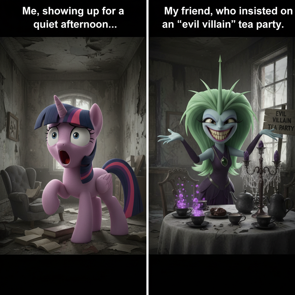 Twilight Sparkle vs. Chrysalis: The Abandoned House Showdown