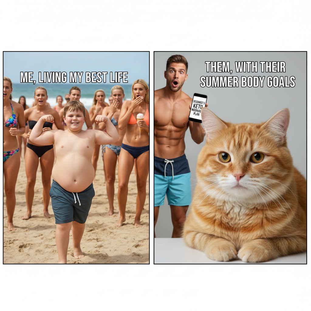 When You Decide to Unleash the Summer Bod Too Early