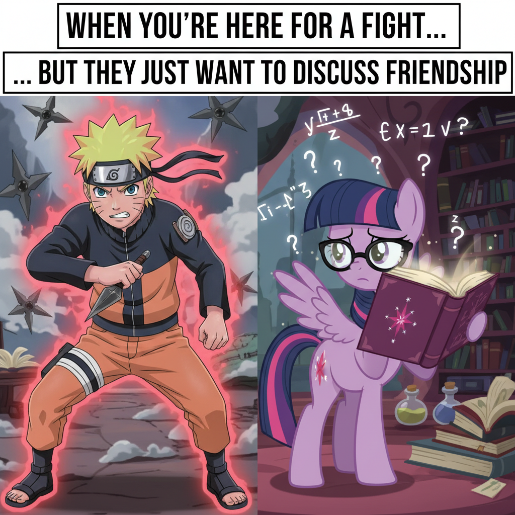 Naruto vs. Twilight Sparkle: The Ultimate Crossover Showdown!