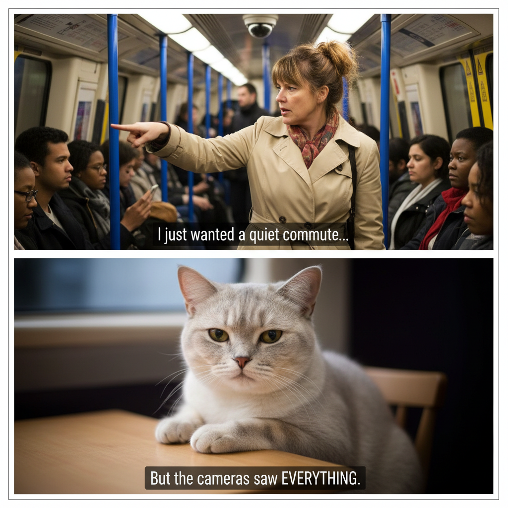 When You Spot the Cameras on the London Underground