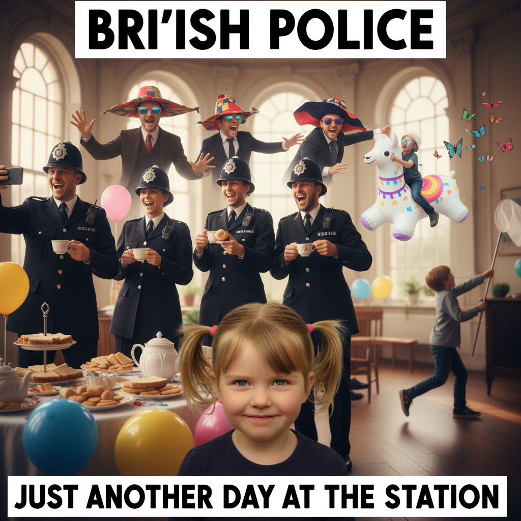 When British Police Party Hard While Chasing Kids Goes Awry