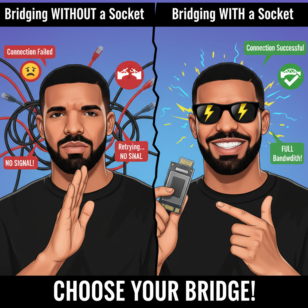 Bridging Woes: Socket vs. No Socket Struggles
