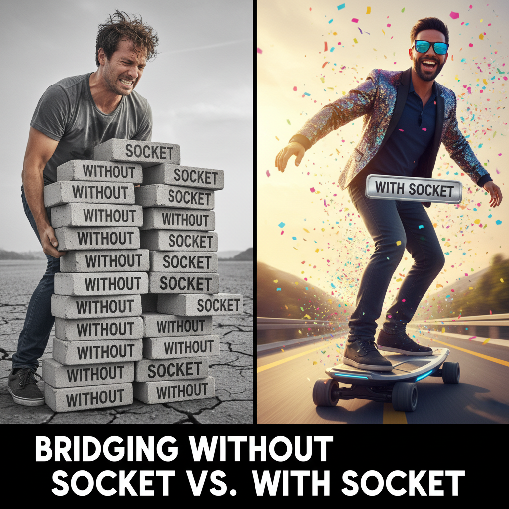 Bridging Struggles: Socket Edition 😂⚡️