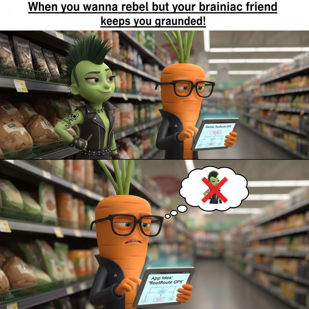 The Peas and Carrots Showdown: Bad Girl Pea vs. Genius Carrot