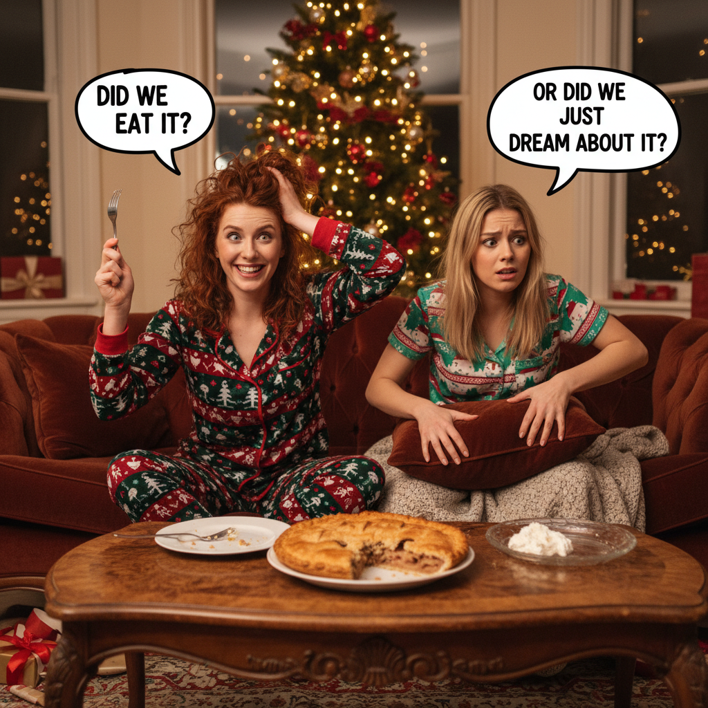 Drunk Girls Confused About the Missing Christmas Pie