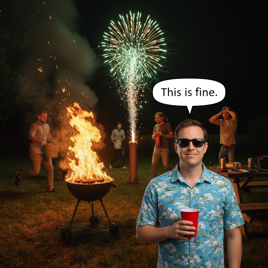 When Your Plans Go Up in Flames... Literally!