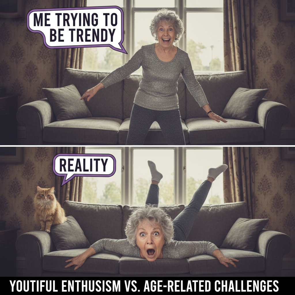 Grandma's Epic Fall: The Humor in Everyday Clumsiness