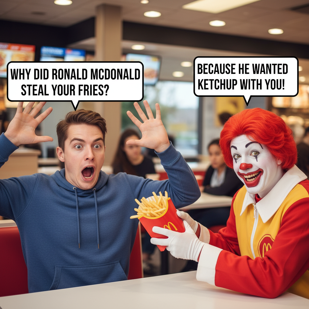 When Ronald McDonald Steals Your Fries: A Pun-filled Twist!