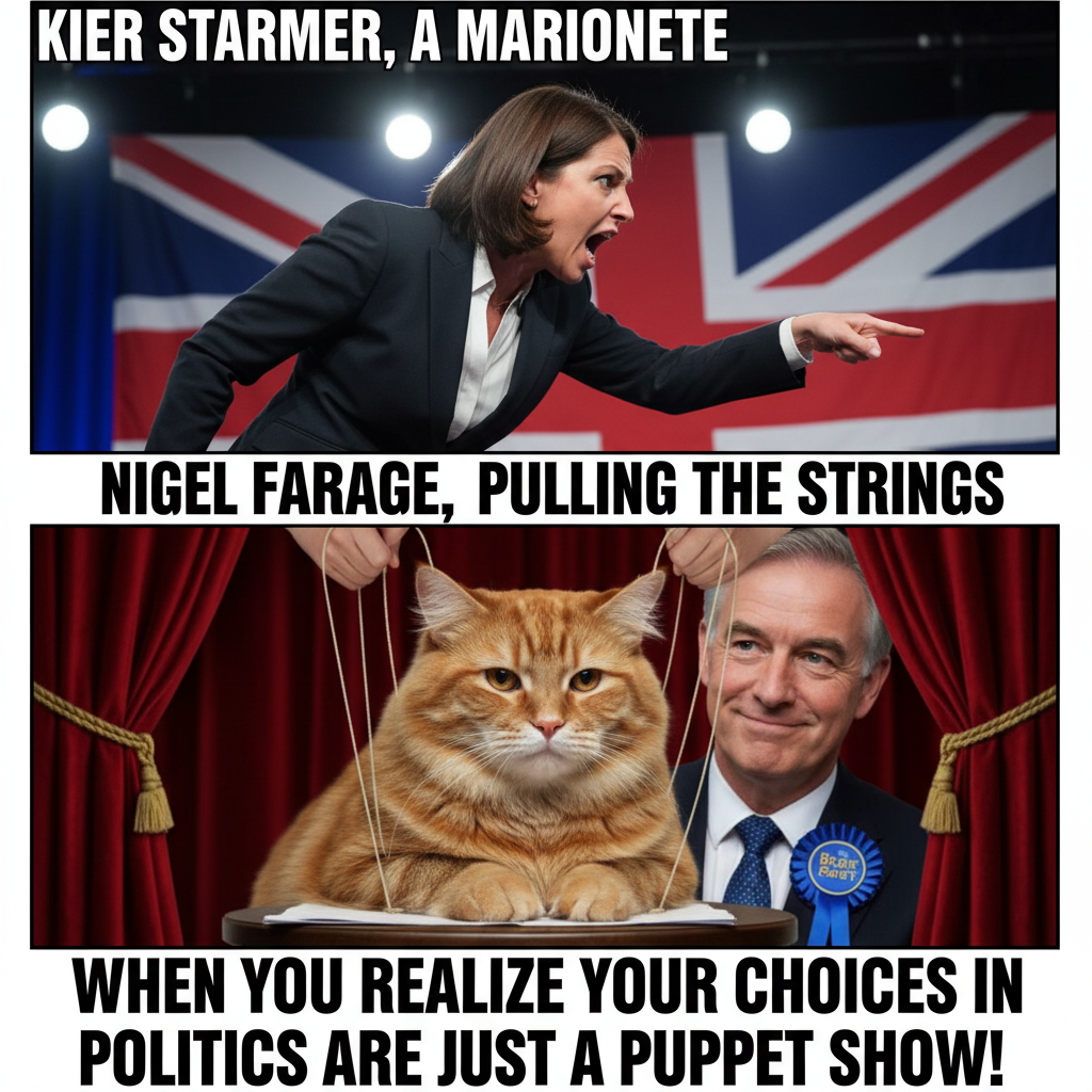 Nigel Farage Pulls the Strings on Kier Starmer: A Puppet Conundrum