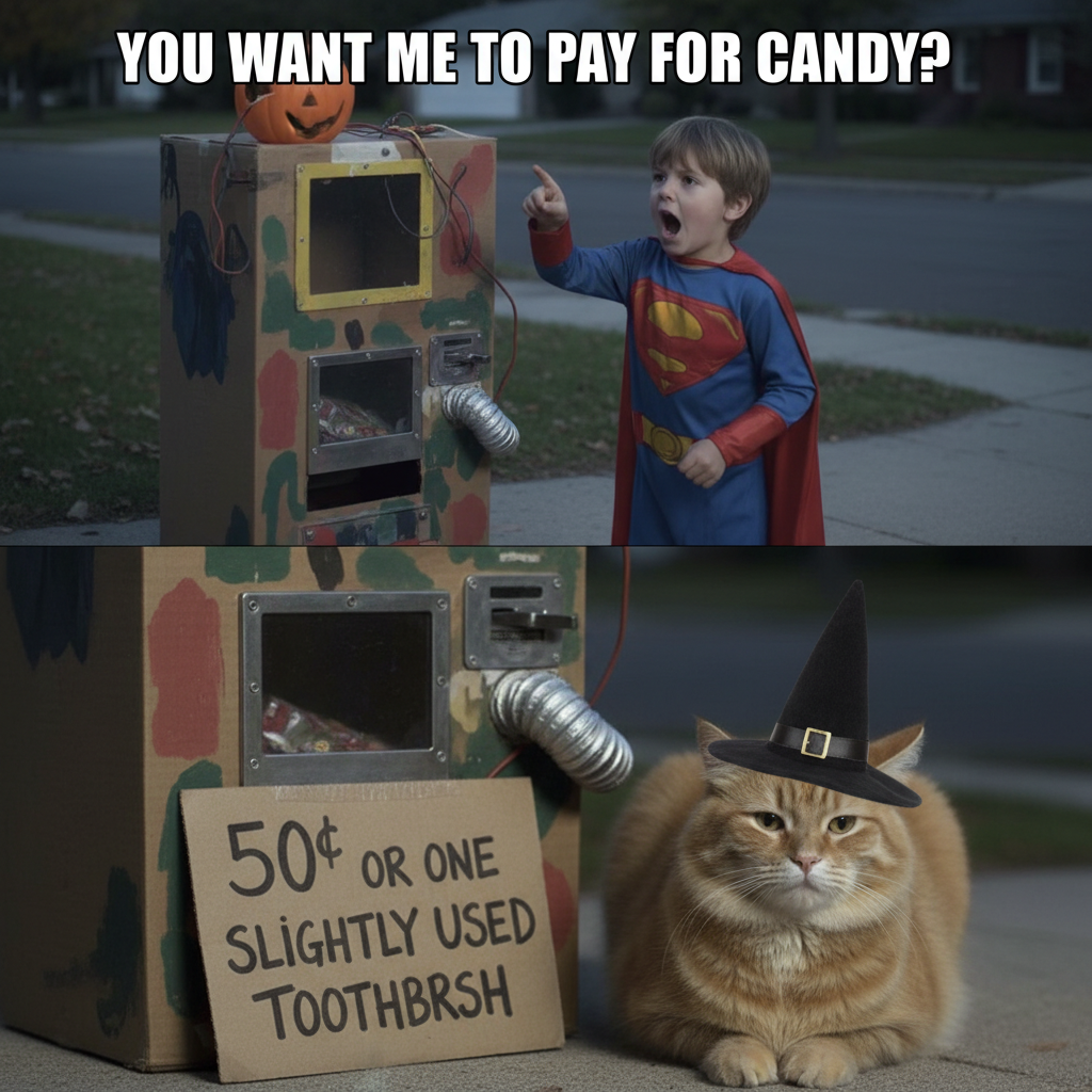 Vending Machine of Halloween Survival: Pay for Your Tricks!