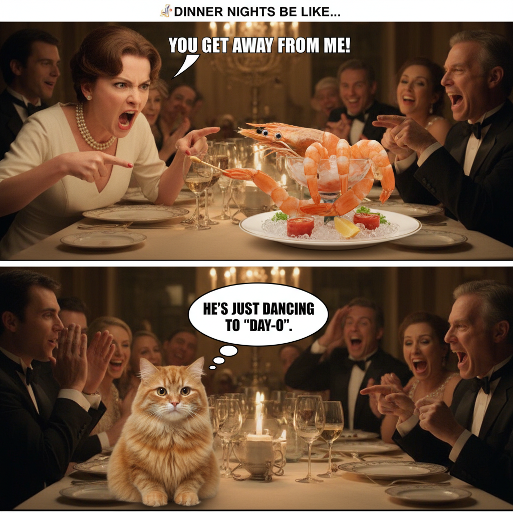 When Shrimp Cocktails Get Out of Hand: A Dinner Party Moment