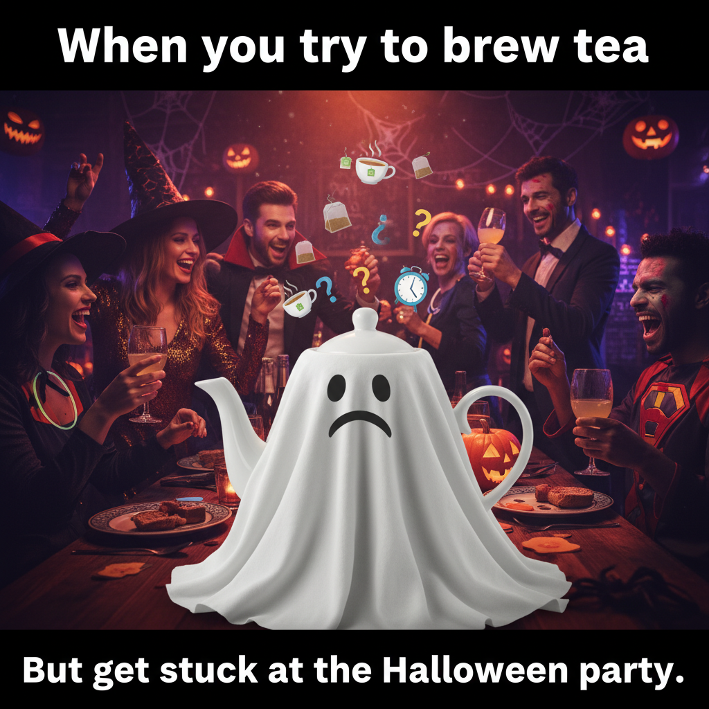 When Your Teapot's Got Halloween Spirit!