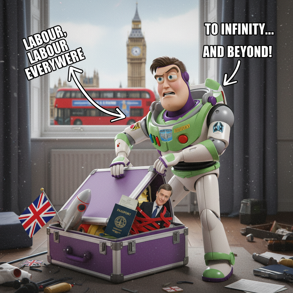 Buzz Lightyear's Hilarious Departure from the UK