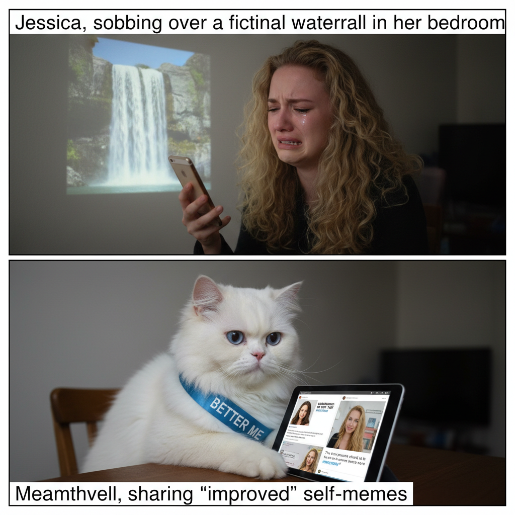 Jessica's Dramatic Meme on Waterfalls and Parody