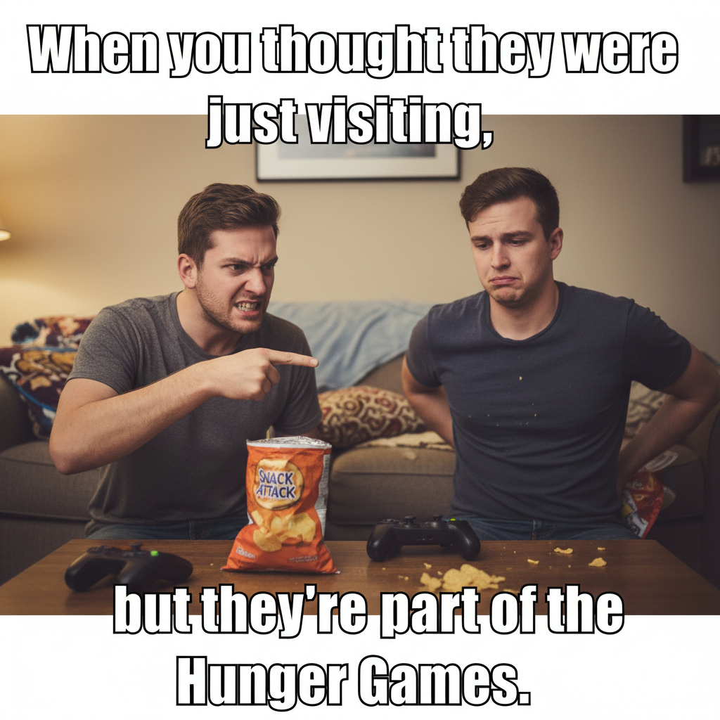 When Your Friend Borrows Your Snacks and You Catch Them Red-Handed