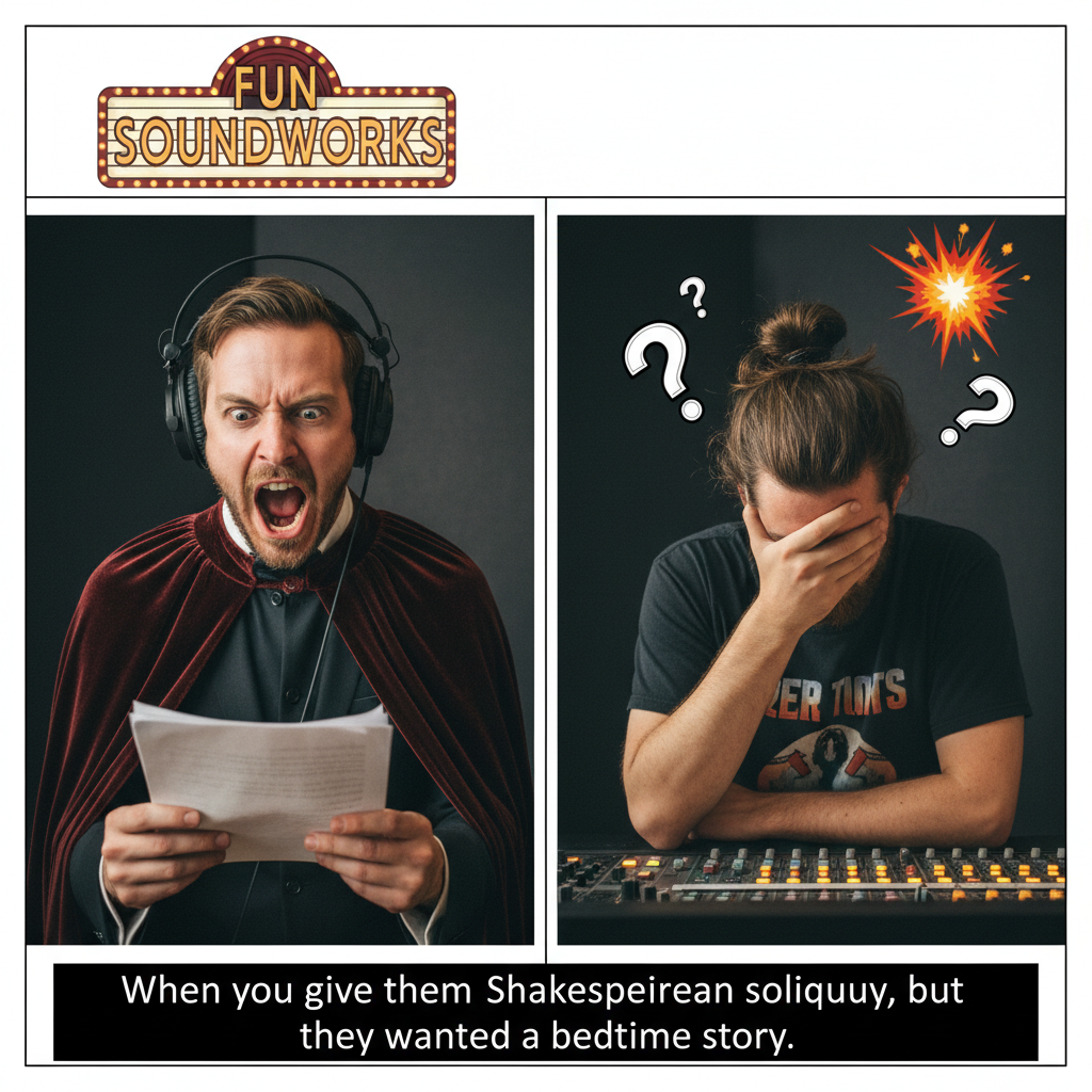 When Your Voice Acting Doesn't Match Your Drama Skills