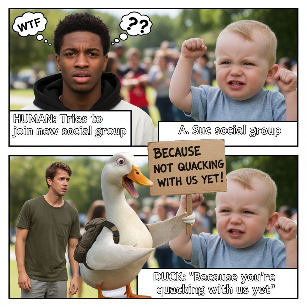 When You're Still Unsure About Joining the Quack Squad