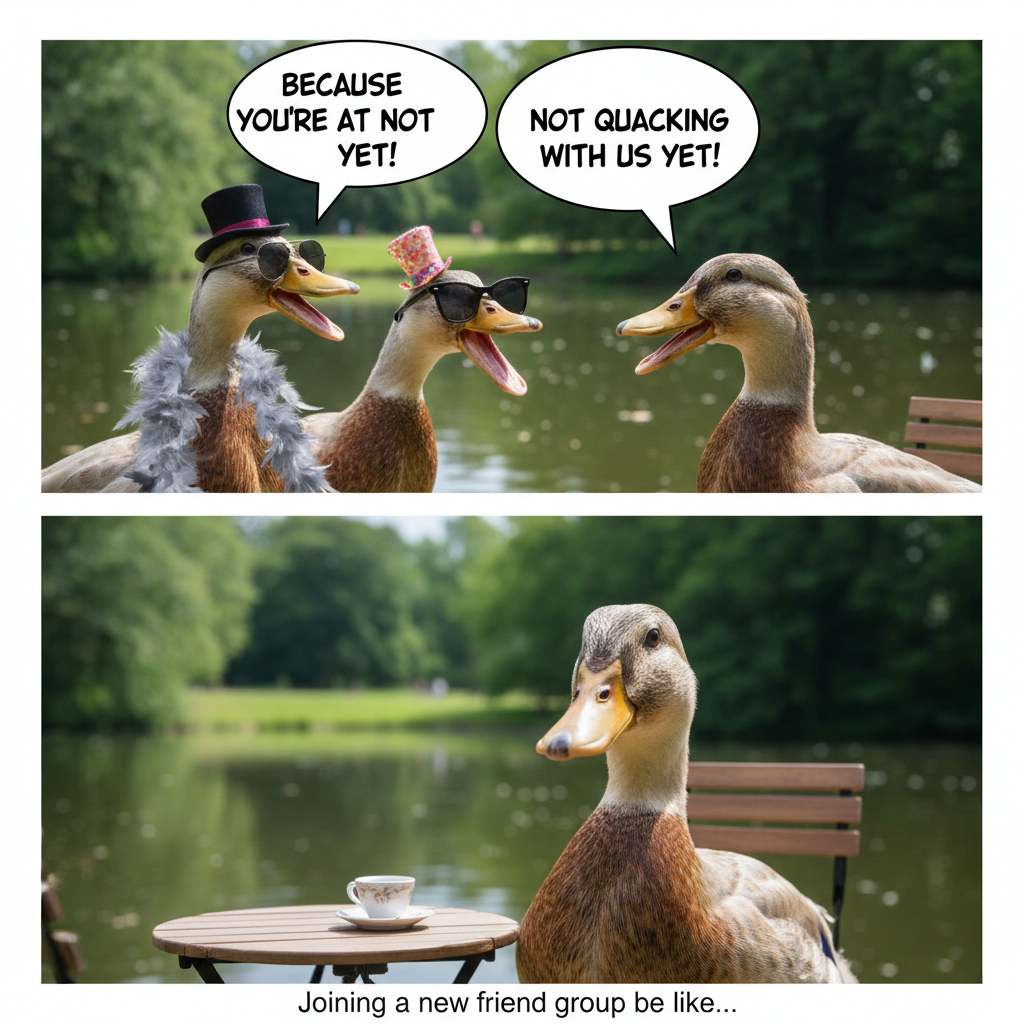 When You're Not Quacking with the Ducks Yet! 🦆