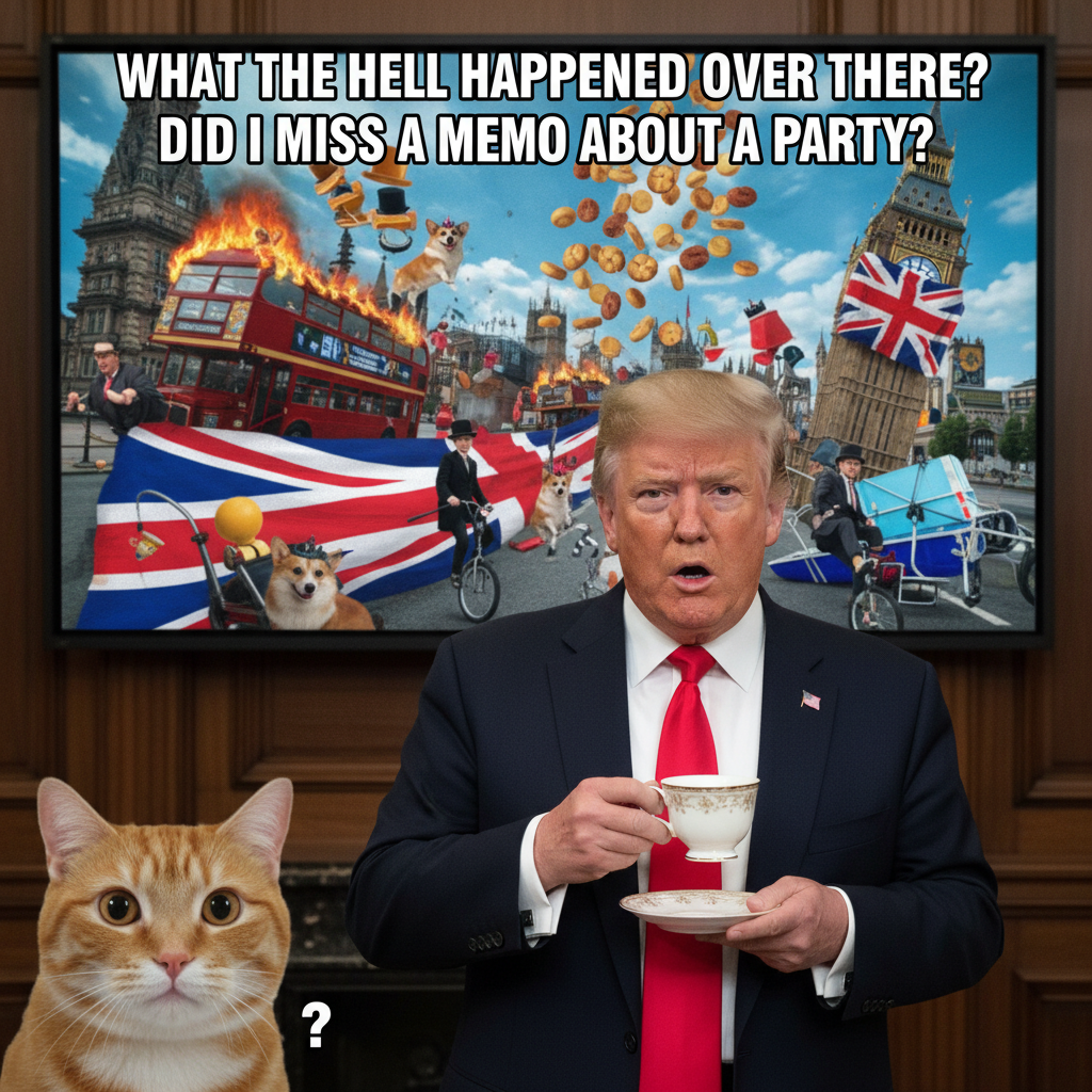 Trump's Reaction to England's Chaos: A Meme Worth Sharing!