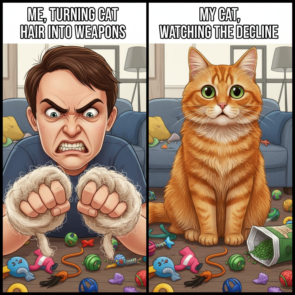 When Your Cat's Hair Turns You Into a Furry Fighter