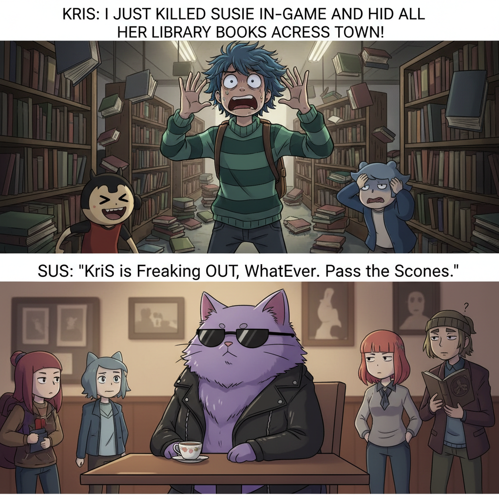 Kris's Wild Deltarune Hide and Seek with Susie's Libs