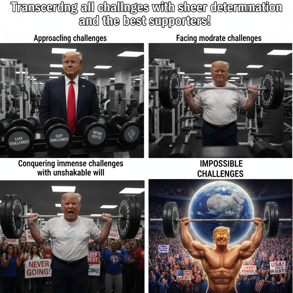 Donald Trump's Unyielding Spirit Captured in Epic Meme