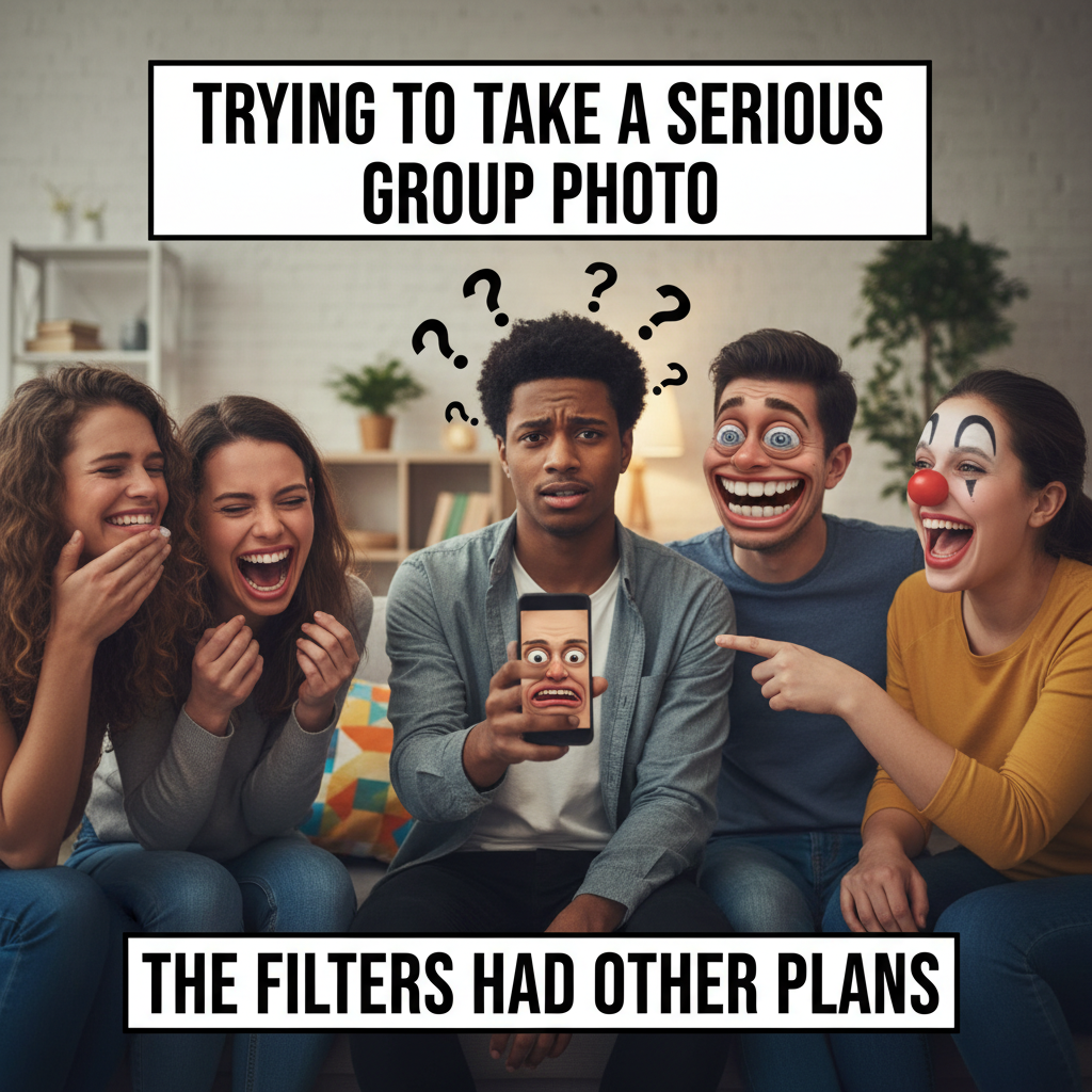 When Your Friends Use Too Many Funny Filters