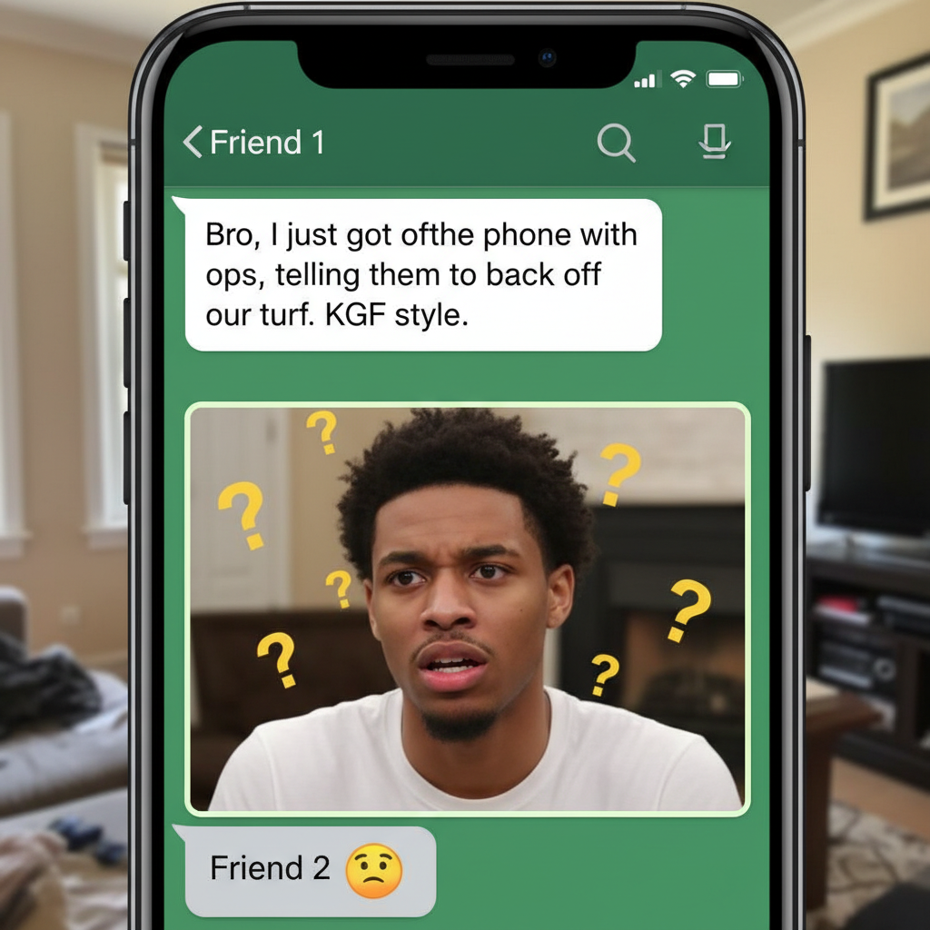 Gangster Vibes vs. Everyday Life: A KGF Inspired Meme