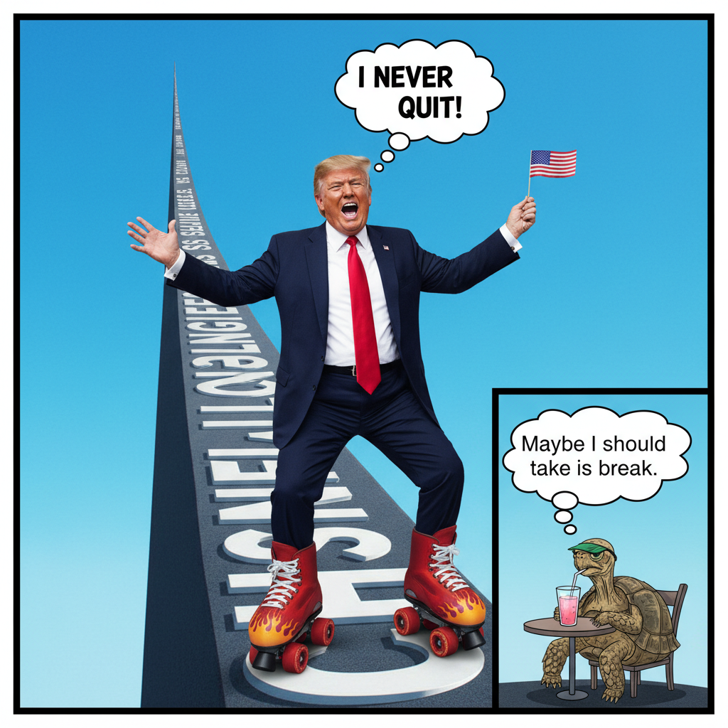 Trump's Relentless Determination: The Ultimate Meme Setup