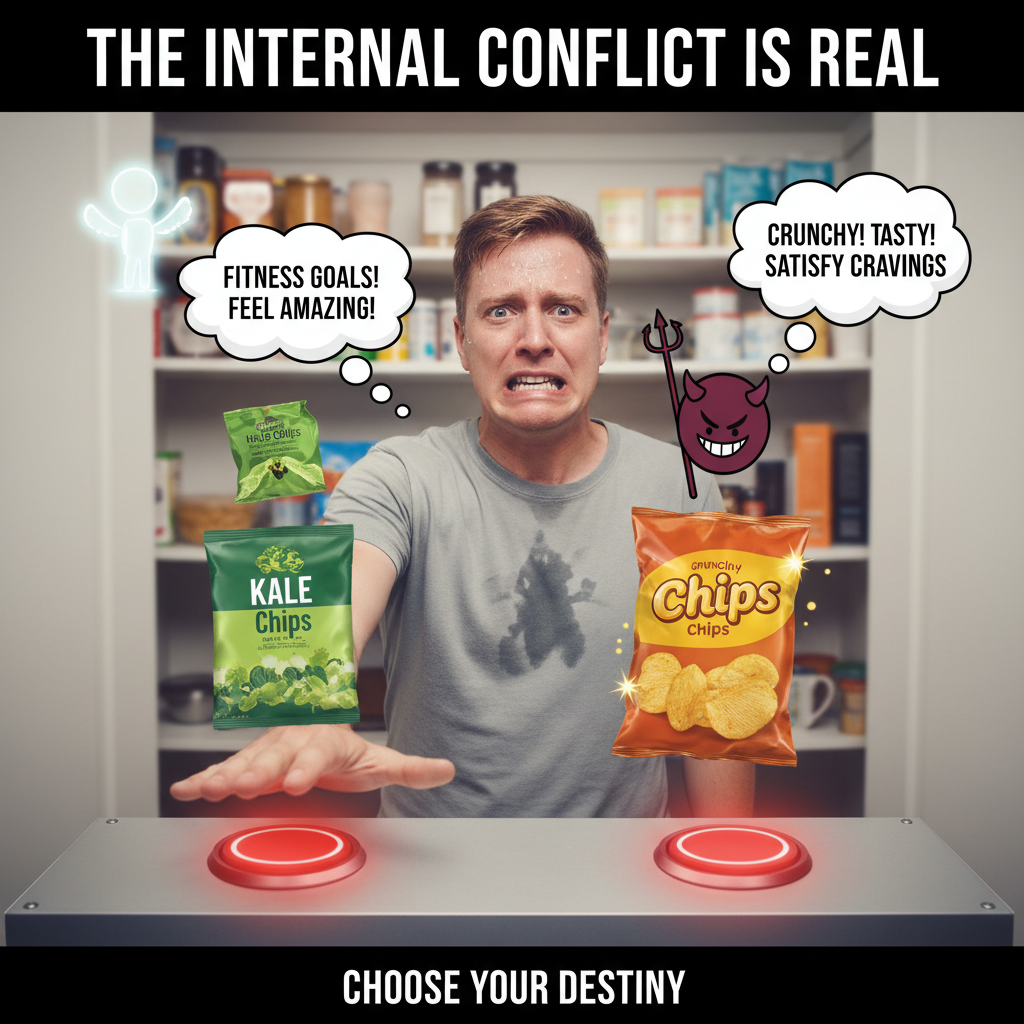 The Struggle of Choosing Between Two Snacks: A Relatable Dilemma